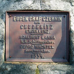 Detail desky na Lannově kříži