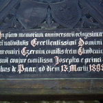 Detail nápisu na kapličce v Evženově údolí (Jemčina)